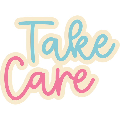 STICKER TAKE CARE – Trésor Artwork